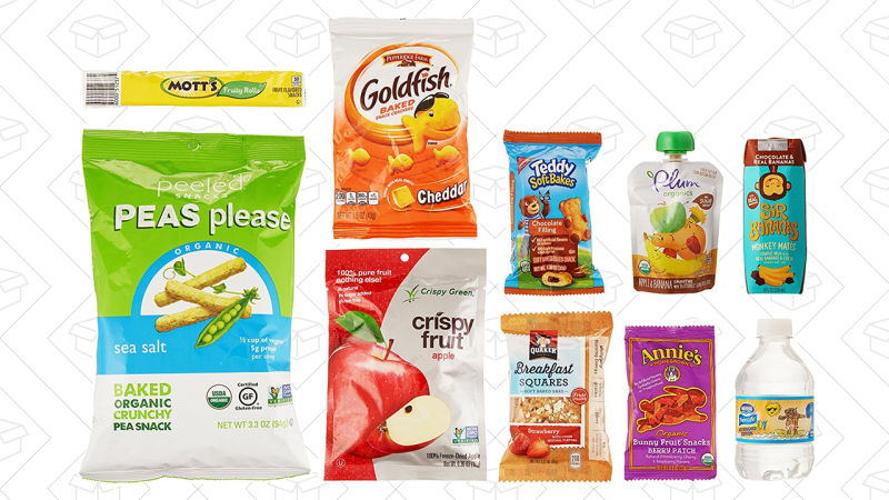 Muestras de snacks para los pequeños de la casa, $5 + $5 de crédito en la compra de productos elegibles